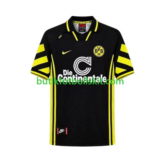 Borussia Dortmund 1996 Retro Män Borta Matchtröja Kortärmad