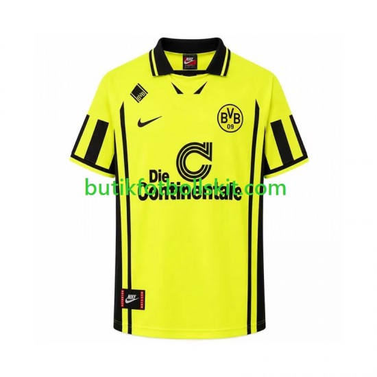 Borussia Dortmund 1996 Retro Män Hemma Matchtröja Kortärmad