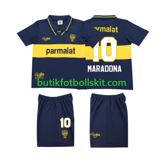 CA Boca Juniors MARADONA 10 1993 1995 Retro Barn Hemma Matchtröja Kortärmad