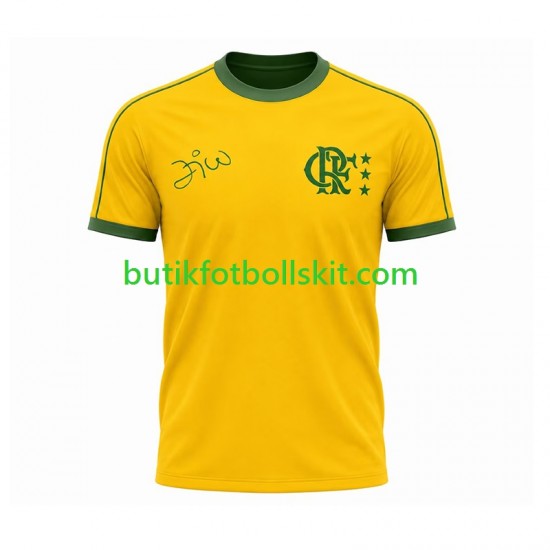 CR Flamengo Retro Män Hemma Matchtröja Kortärmad