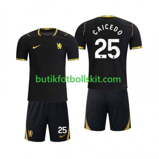 Chelsea Moises Caicedo 25 Barn Borta Matchtröja 2026/27 Kortärmad
