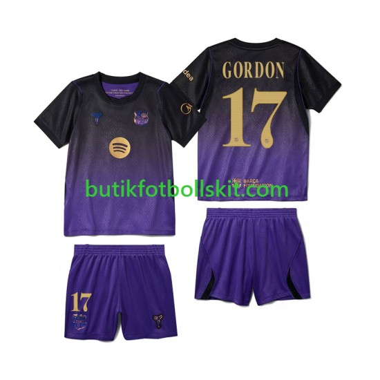 FC Barcelona Anthony Gordon 17 Barn Borta Matchtröja 2026/27 Kortärmad