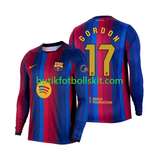 FC Barcelona Anthony Gordon 17 Män Hemma Matchtröja 2026/27 Långärmad