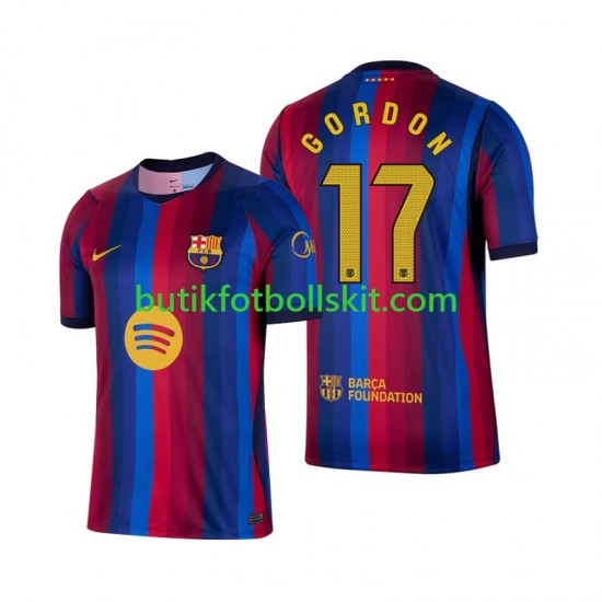 FC Barcelona Anthony Gordon 17 Män Hemma Matchtröja 2026/27 Kortärmad