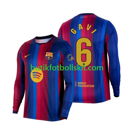 FC Barcelona Gavi 6 Män Hemma Matchtröja 2026/27 Långärmad