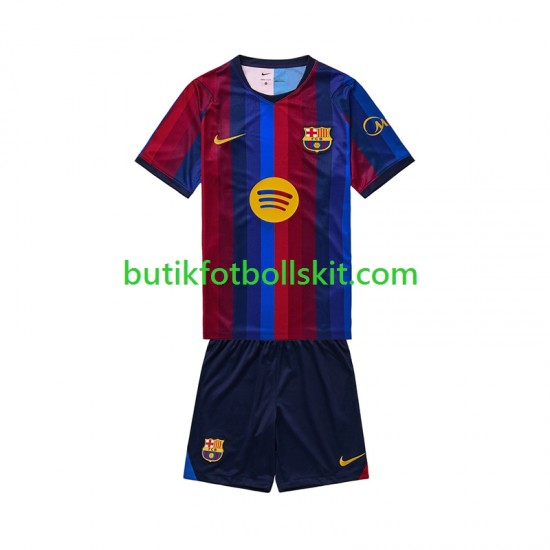 FC Barcelona Barn Hemma Matchtröja 2026/27 Kortärmad