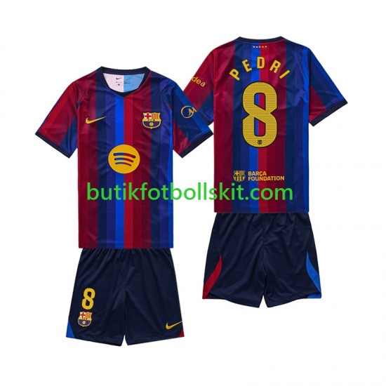 FC Barcelona Pedri 8 Barn Hemma Matchtröja 2026/27 Kortärmad