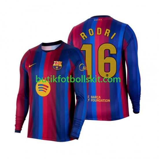 FC Barcelona Rodri 16 Män Hemma Matchtröja 2026/27 Långärmad