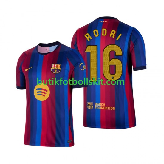 FC Barcelona Rodri 16 Män Hemma Matchtröja 2026/27 Kortärmad