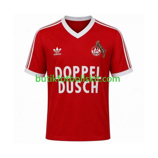 FC Köln 1984 1985 Retro Män Borta Matchtröja Kortärmad