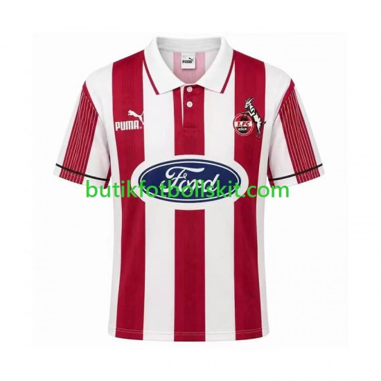 FC Köln 1995 1996 Retro Män Hemma Matchtröja Kortärmad