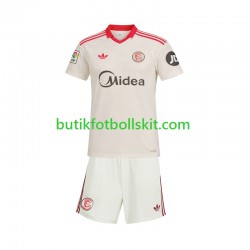 Sevilla FC Retro Barn Hemma Matchtröja 2025/26 Kortärmad