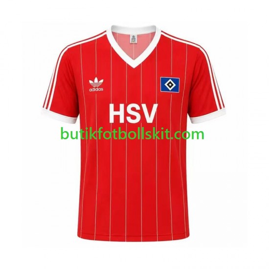 Hamburger SV 1983 Retro Män Borta Matchtröja Kortärmad