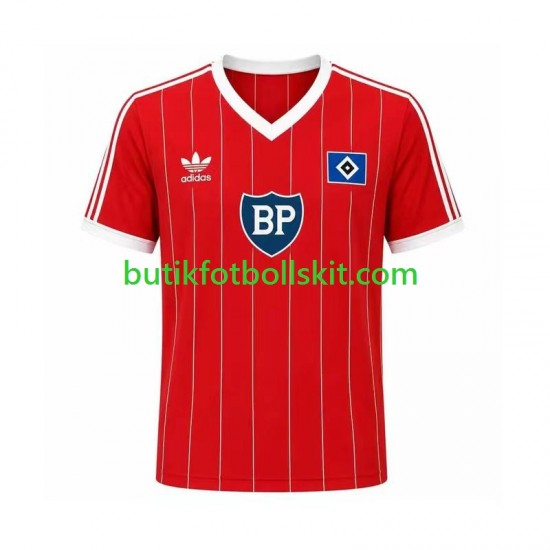 Hamburger SV 1984 Retro Män Borta Matchtröja Kortärmad