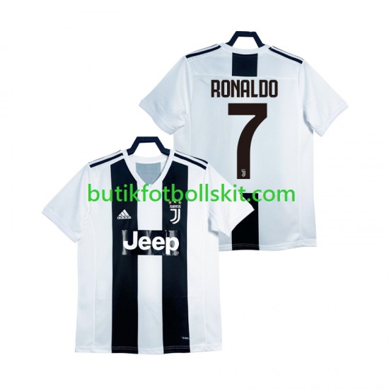 Juventus Cristiano Ronaldo 2018 2019 Retro Män Hemma Matchtröja Kortärmad