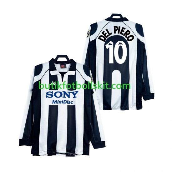 Juventus DEL PIERO 10 1997 Retro Män Hemma Matchtröja 1998 Långärmad