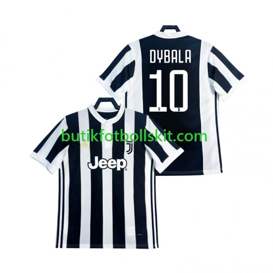 Juventus DYBALA 21 2017 2018 Retro Män Hemma Matchtröja Kortärmad