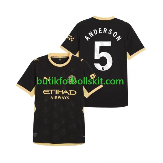 Manchester City Elliot Anderson 5 Män Borta Matchtröja 2026/27 Kortärmad