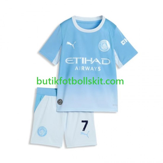 Manchester City Omar Marmoush 7 Barn Hemma Matchtröja 2026/27 Kortärmad