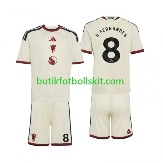 Manchester United Bruno Fernandes 8 Barn Tredje Matchtröja 2026/27 Kortärmad
