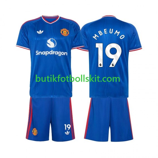 Manchester United Bryan Mbeumo 19 Barn Borta Matchtröja 2026/27 Kortärmad