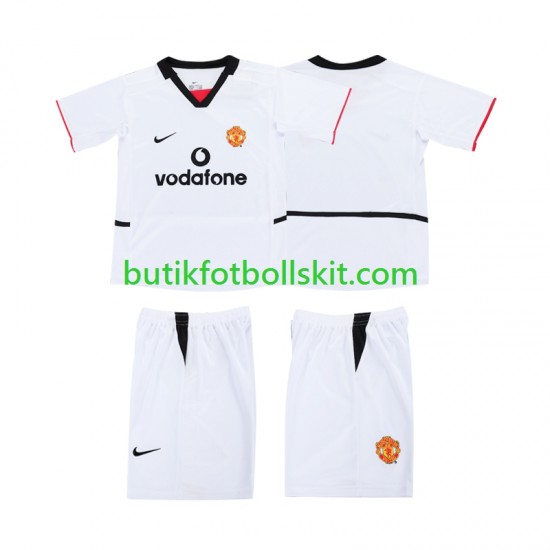 Manchester United 2003 Barn Borta Matchtröja 2002 Kortärmad