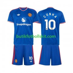 Manchester United Matheus Cunha 10 Barn Borta Matchtröja 2026/27 Kortärmad