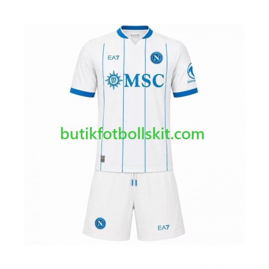 SSC Napoli Barn Borta Matchtröja 2026/27 Kortärmad