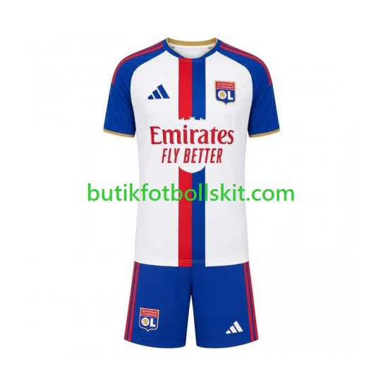 Olympique Lyonnais Barn Borta Matchtröja 2026/27 Kortärmad