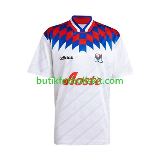 Olympique Lyonnais 1995 1996 Retro Män Hemma Matchtröja Kortärmad