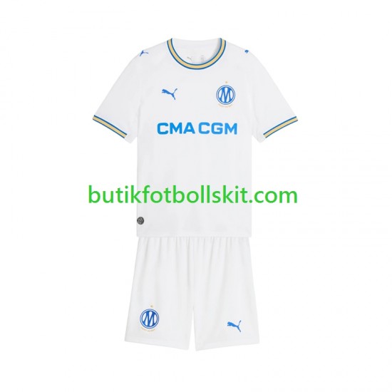 Olympique de Marseille Barn Hemma Matchtröja 2026/27 Kortärmad