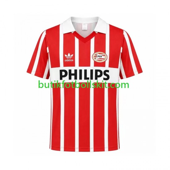 PSV Eindhoven 1990 Retro Män Hemma Matchtröja Kortärmad