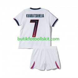 Paris Saint-Germain Khvicha Kvaratskhelia 7 Barn Borta Matchtröja 2026/27 Kortärmad