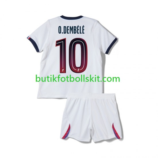Paris Saint-Germain Ousmane Dembele 10 Barn Borta Matchtröja 2026/27 Kortärmad