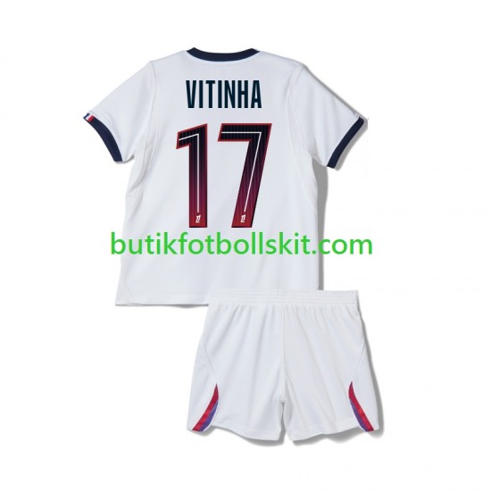 Paris Saint-Germain Vitinha 17 Barn Borta Matchtröja 2026/27 Kortärmad