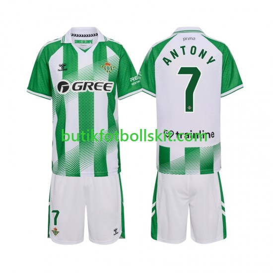 Real Betis Anthoy 7 Barn Hemma Matchtröja 2026/27 Kortärmad