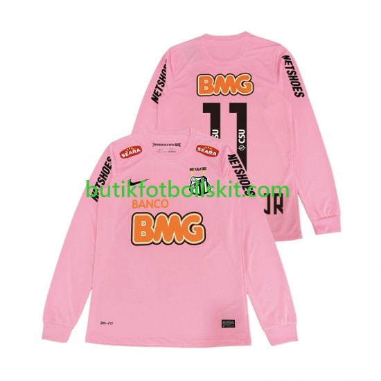 Santos Neymar JR 11 2012 2013 Retro Män Fjärdes Matchtröja Långärmad