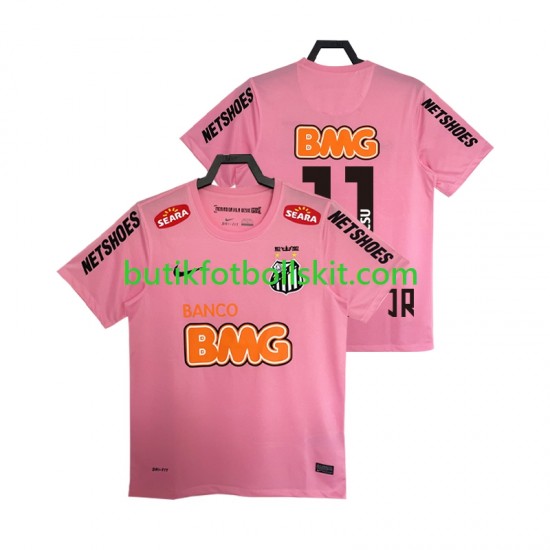 Santos Neymar JR 11 2012 2013 Retro Män Fjärdes Matchtröja Kortärmad