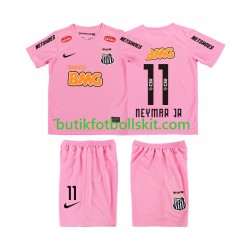 Santos Neymar JR 11 2012 2013 Retro Barn Fjärdes Matchtröja Kortärmad