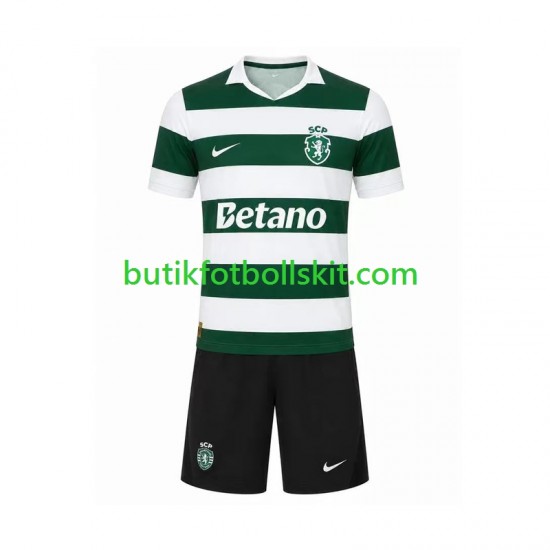 Sporting Lissabon Barn Hemma Matchtröja 2026/27 Kortärmad