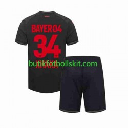 Bayer 04 Leverkusen Granit Xhaka 34 Barn Hemma Matchtröja 2023/24 Kortärmad