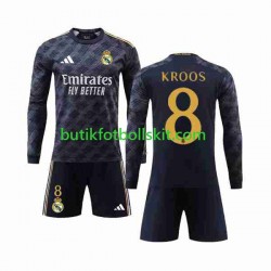 Real Madrid Kroos 8 Barn Borta Matchtröja 2023/24 Långärmad