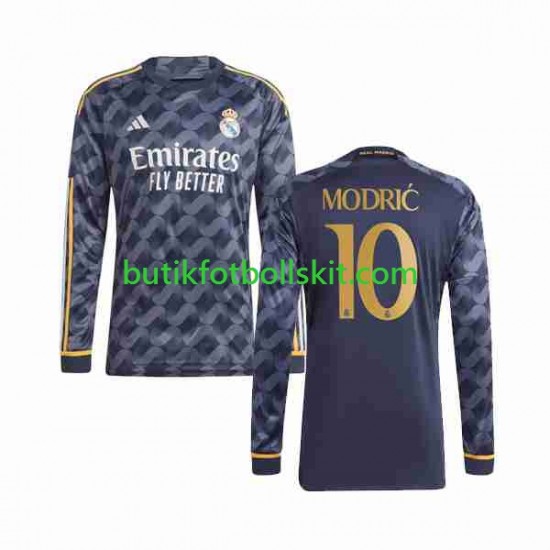 Real Madrid Modrić Luka 10 Män Borta Matchtröja 2023/24 Långärmad
