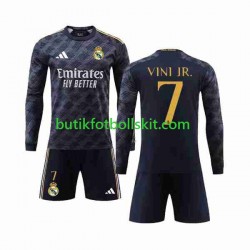 Real Madrid Vini Jr 7 Barn Borta Matchtröja 2023/24 Långärmad