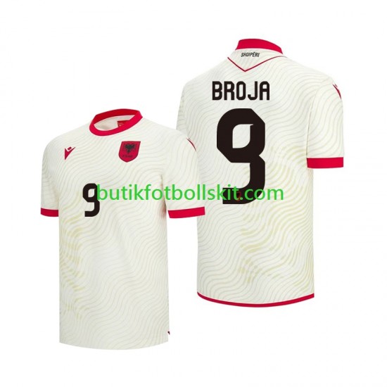 Albanien Armando Broja 9 Män Borta Matchtröja World Cup 2026 Kortärmad