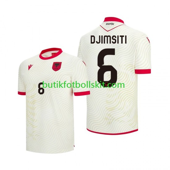 Albanien Berat Djimsiti 6 Män Borta Matchtröja World Cup 2026 Kortärmad