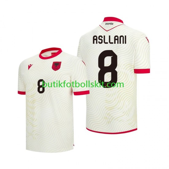 Albanien Kristjan Asllani 8 Män Borta Matchtröja World Cup 2026 Kortärmad