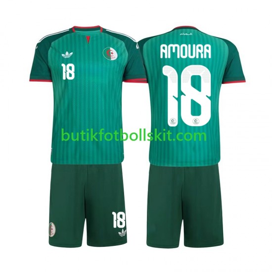 Algeriet Mohamed Amoura 18 Barn Borta Matchtröja 2026 Kortärmad