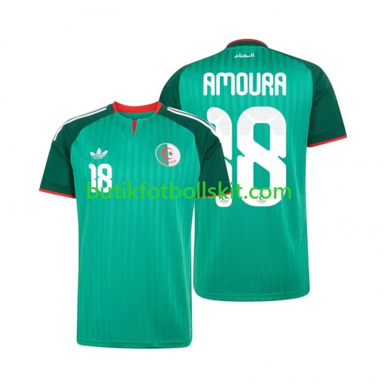 Algeriet Mohamed Amoura 18 Män Borta Matchtröja 2026 Kortärmad
