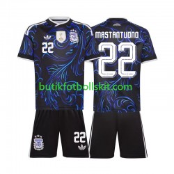 Argentina Franco Mastantuono 22 Barn Borta Matchtröja World Cup 2026 Kortärmad